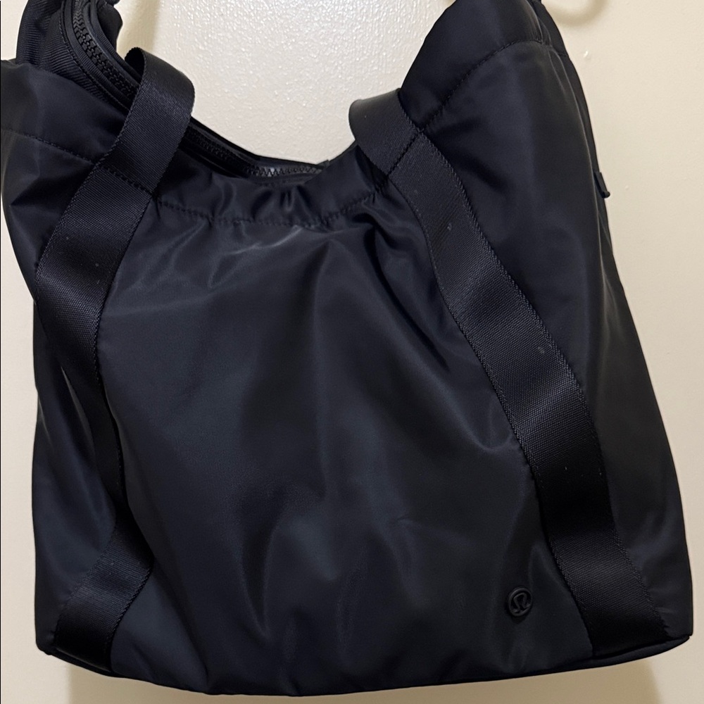 lululemon athletica Classic Black Shoulder Bag